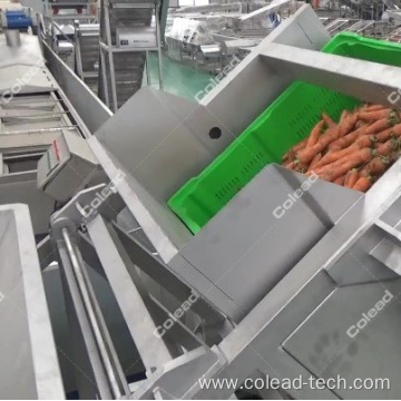 Hydraulic Tipping Machine for Root Vegetables Onion Potato